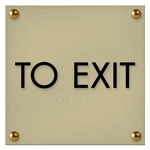 "To Exit" Egress Sign - CA Compliant