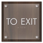 "To Exit" Egress Sign - CA Compliant