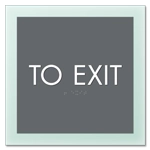 To Exit Egress Sign