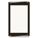 Vertical Message / Evac Holder for 11" x 17" Paper