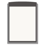 Vertical Message / Evac Holder for 11" x 8.5" Paper