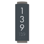Vertical Room Number Sign