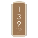 Vertical Room Number Sign