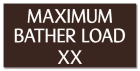 Virginia Maximum Bather Load Sign
