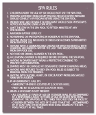 Washington Spa Rules Sign