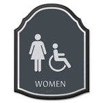 Women Sign w/Female & ISA Symbols