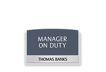 Manager on Duty Signs