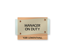Manager On Duty Signs