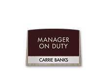 Manager On Duty Signs