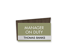 Manager On Duty Signs