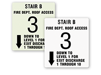 Stairway ID Signs