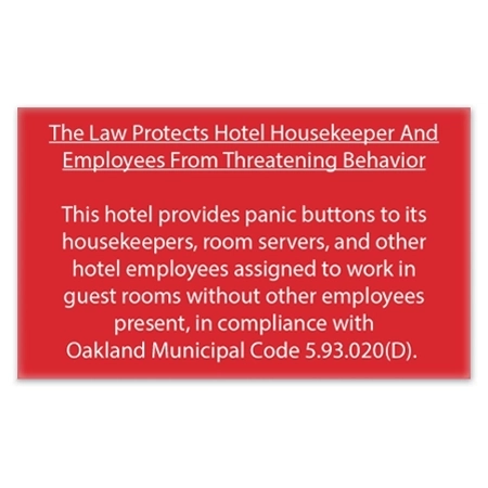 CA Housekeeper Protection Notice - 3 Pk - Acrylic