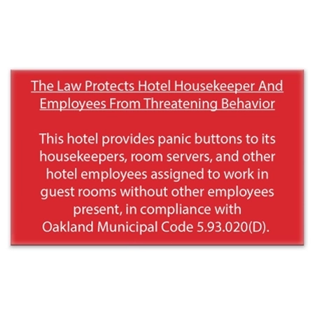 CA Housekeeper Protection Notice - Celtec - 3 Pk