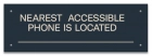 Accessible Phone Location Sign