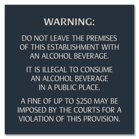 Colorado Alcohol Fine Warning Sign