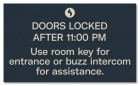 Doors Locked Sign