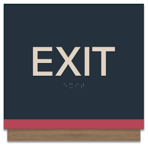 Exit Egress Sign - CA Compliant
