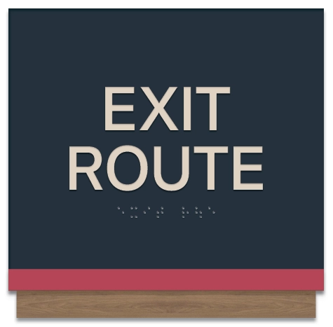 Exit RouteEgress Sign - CA Compliant