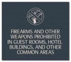 Firearms and Other Weapons Prohibited - FL Compliant - Acrylic Version