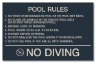 Florida Pool Rules Sign