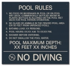 Florida Pool Rules Sign