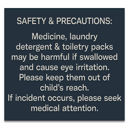 Guest Laundry Safety Precautions Sign