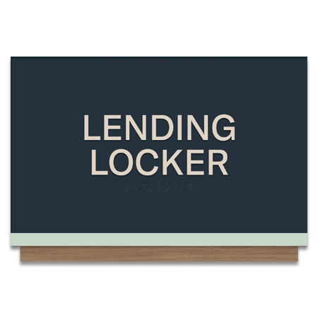 Lending Locker Room Sign