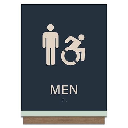 Men Sign w/ Male & Dynamic ISA Symbols