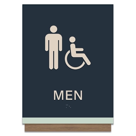 Men Sign w/Male & ISA Symbols