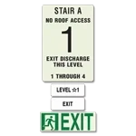 Photoluminescent Stairwell ID (Exit Level) 4 Floors or More