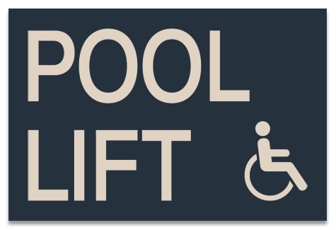 Pool Lift w/ISA Symbol - Large