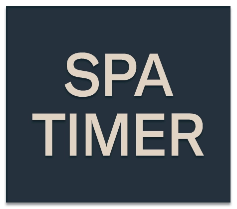 Spa Timer Sign
