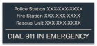 Tennessee Emergency Contacts Sign