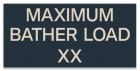 Virginia Maximum Bather Load Sign