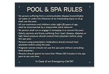 Pool/Spa Signs