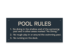 Pool/Spa Signs