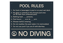 Pool Signs