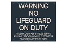 Pool/Spa Signs