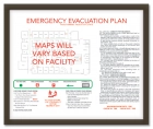 7.25" x 9.25" Bordered Evacuation Map