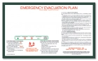 8.5" x 14" Bordered Evacuation Map