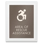 Area of Rescue Assistance Sign - NYC Compliant