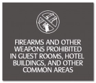 Firearms and Other Weapons Prohibited - FL Compliant - Acrylic Version