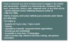 Human Trafficking Notice 3x5 Adhesive Maine New York