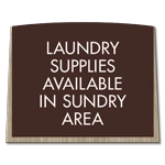 Laundry Supplies Available in Sundry Area
