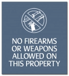 No Firearms or Weapons Allowed - Celtec Version
