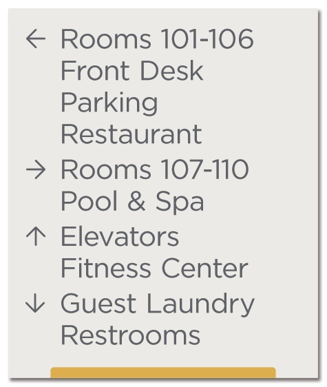 10-Line Directional Sign