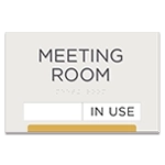 2-Line Common Room Sign w/ Sliding Panel