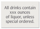 Alcohol Warning Sign - Alabama Compliant