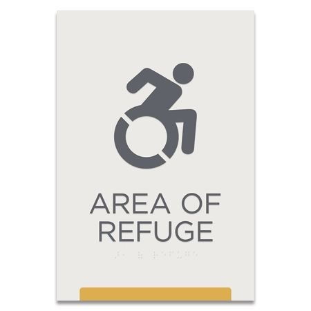 Area of Refuge Sign - Dynamic ISA Symbol