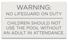 Arkansas No Lifeguard Sign